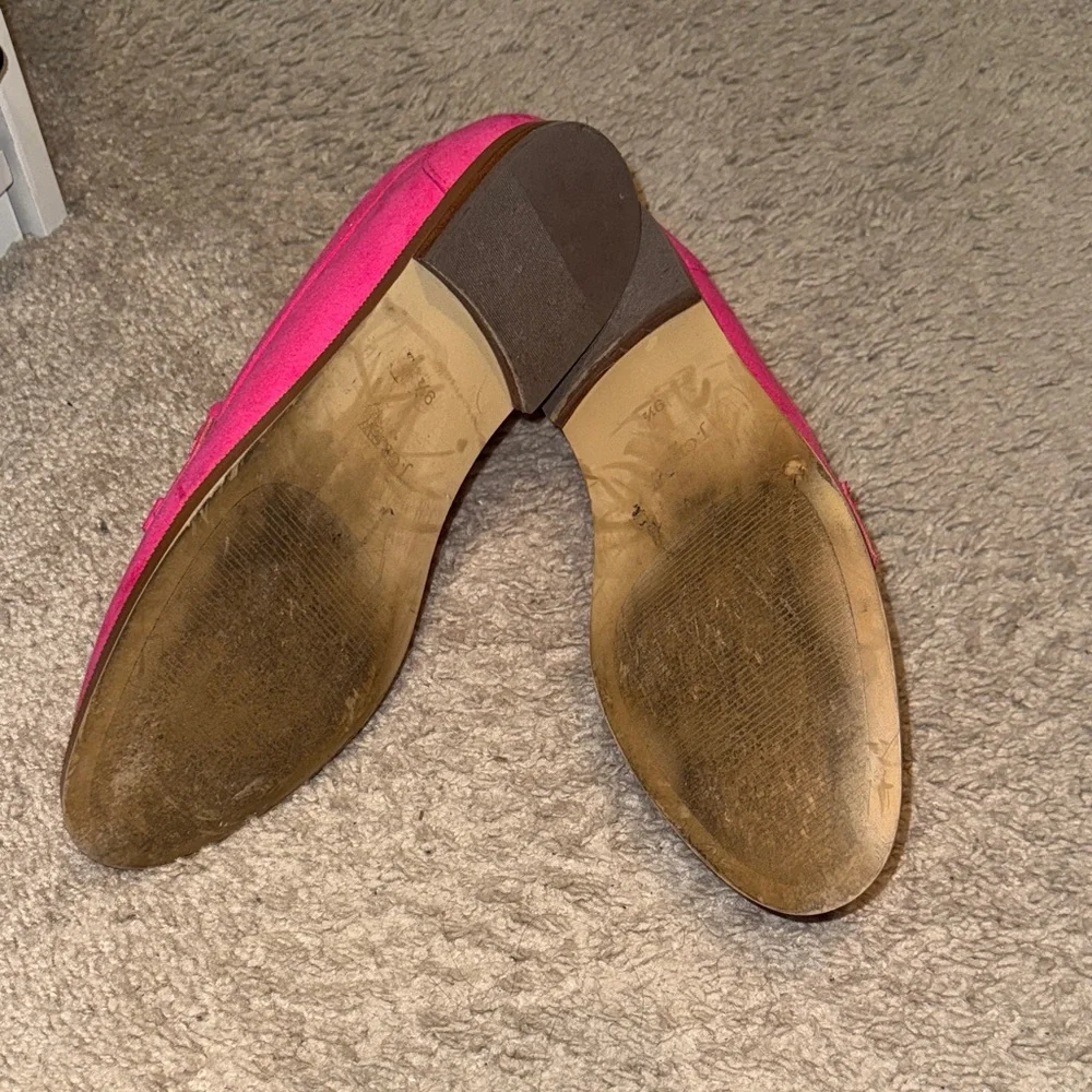J. Crew Pink Suede Bow Loafers for Women (size 9.5) - Picture 10 of 10